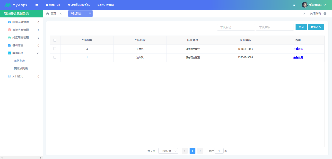 天翎低代码助力疫情防控，为辛集市卫生局打造新冠疫情流调系统